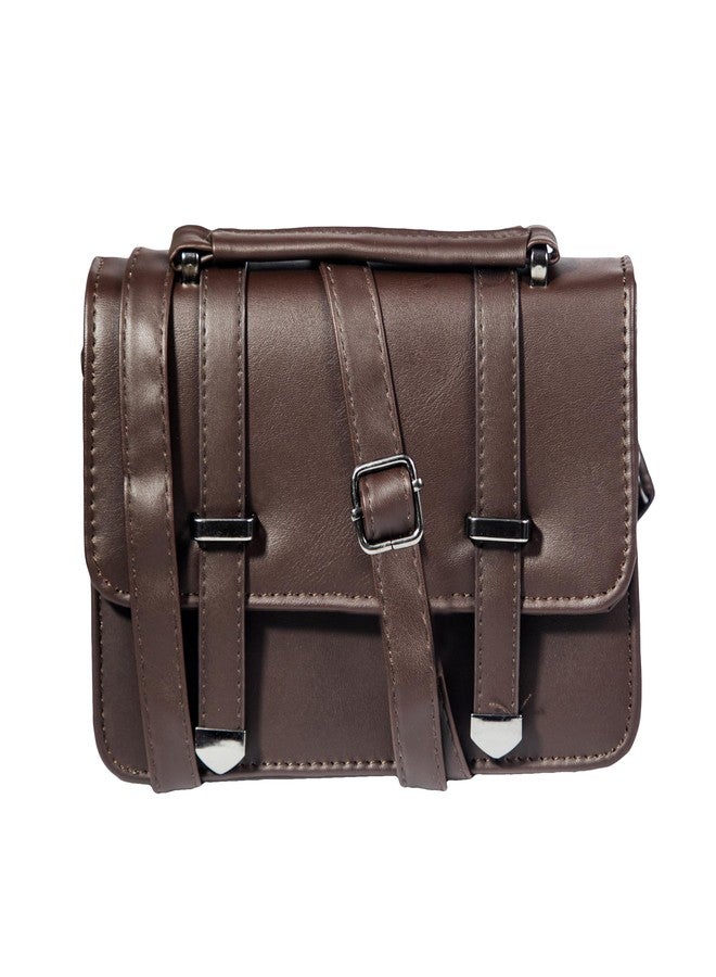 Heartbeat Crossbody Sling Bag for Women | Stylish crossbody sling bag for girls/women (Coffee Brown) CBRN-SRAP-1508 - Image 1